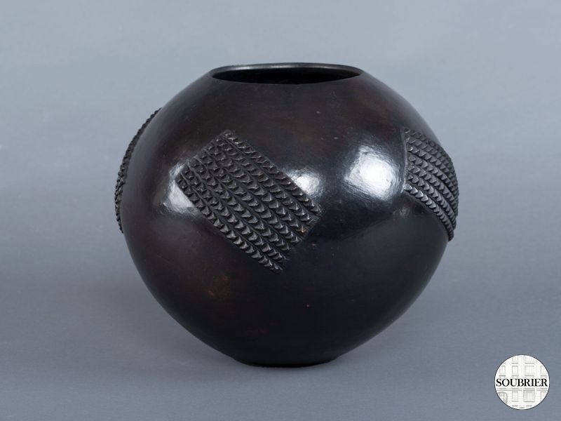 African terracotta vase