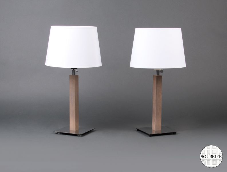 Pair of modern lamps