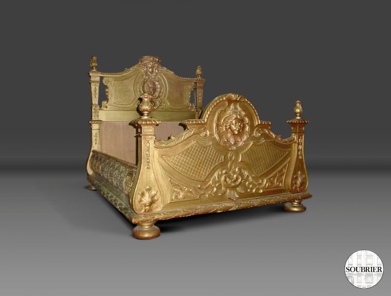 Louis XIV style double bed