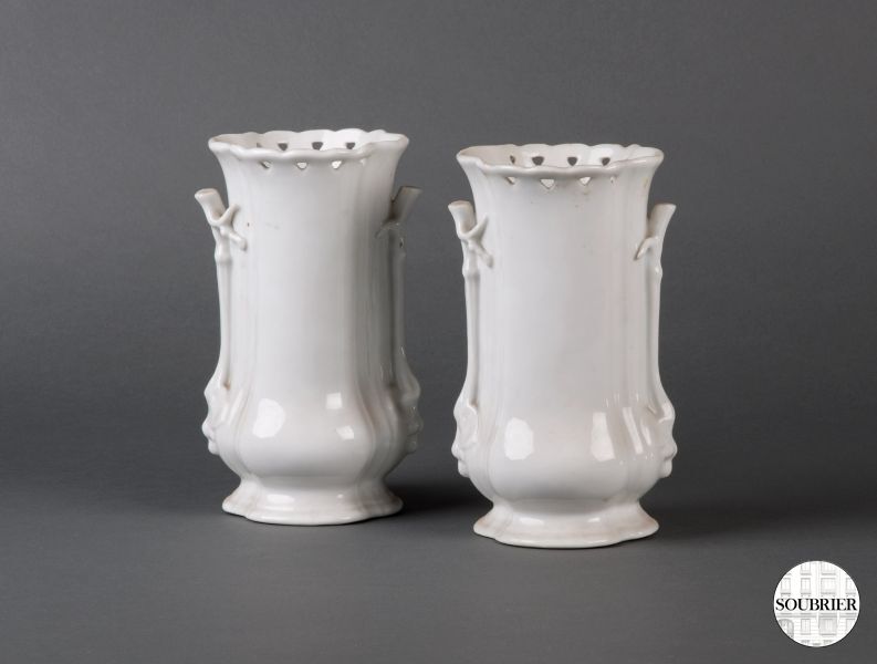 Pair of china vases