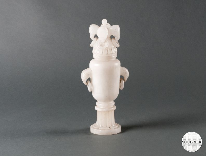 Chinese vase urn alabaster