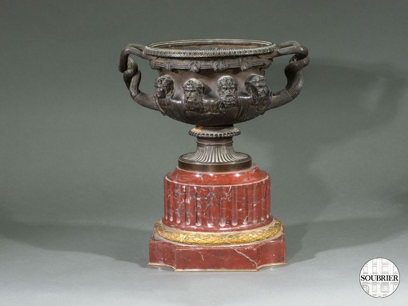 coupe bronze socle marbre