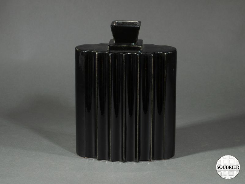 Vase céramique noir 