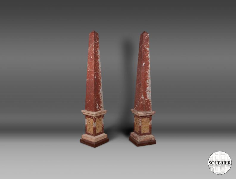 Pair of obelisks nineteenth