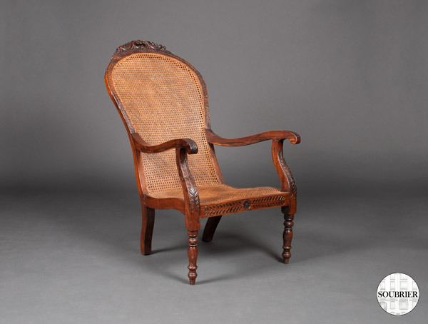 Fauteuil canné