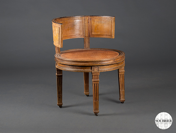 Fauteuil de bureau Louis XVI