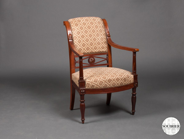 Mahogany armchair