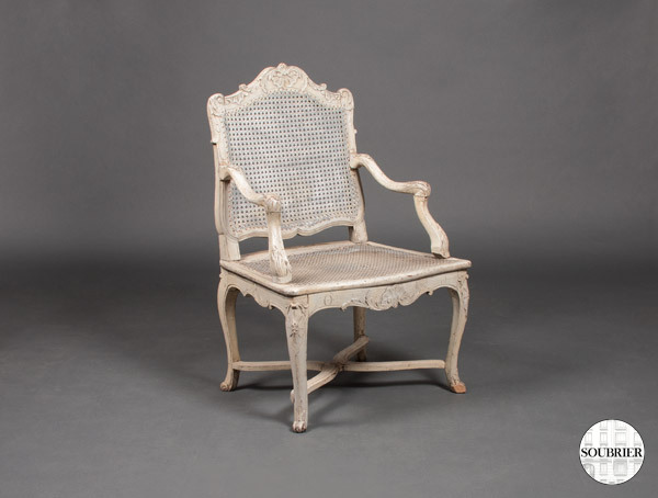 Regency chair painted gray