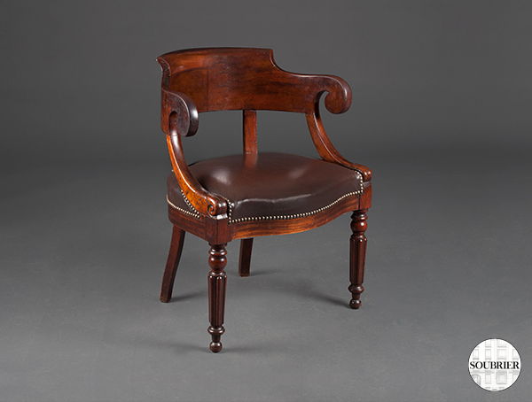 Fauteuil de bureau Louis Philippe