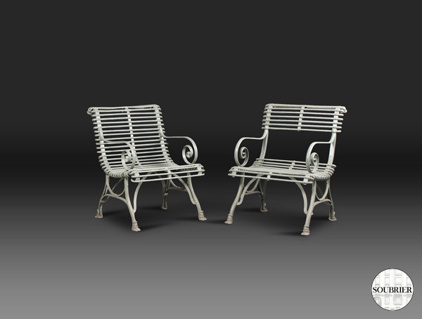 Pair of Arras garden chairs