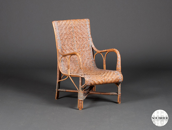 Rattan chair twentieth