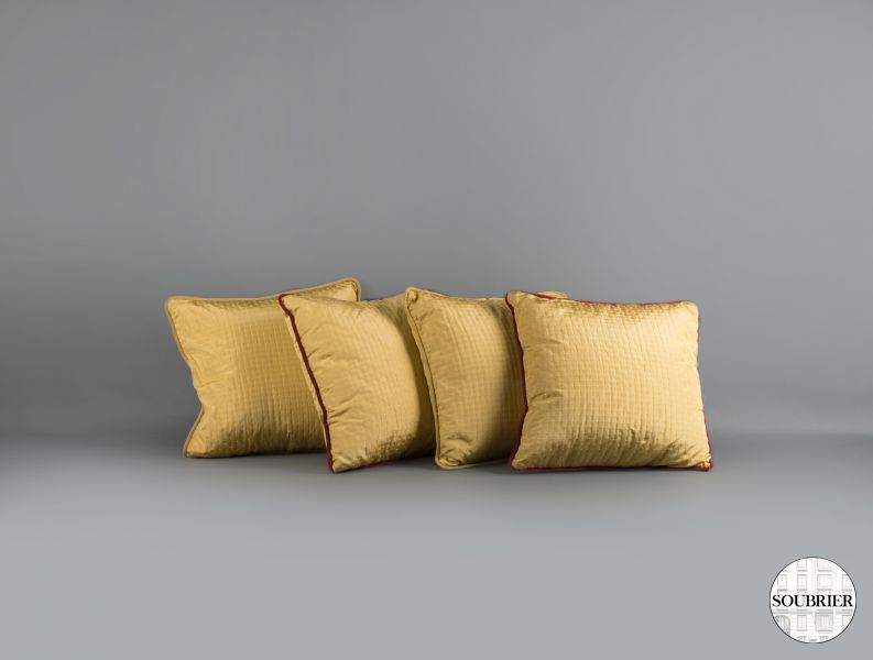 4 Silk cushions