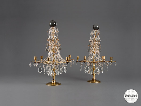 Copper candelabra