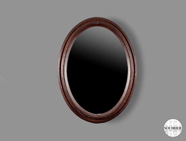 Miroir ovale XXe