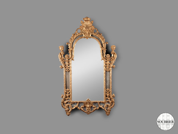 Grand miroir style Régence