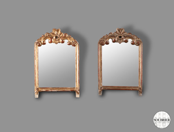 Paire de miroirs Louis XV