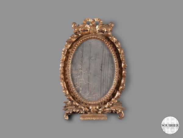 Louis XVI oval mirror