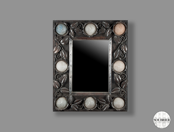 Wrought iron mirror