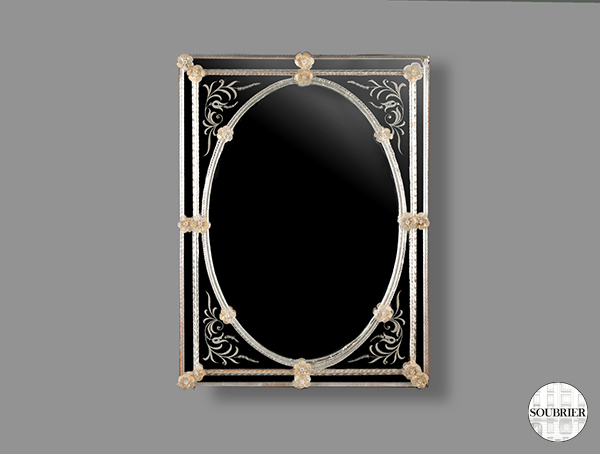 Rectangular Venetian mirror