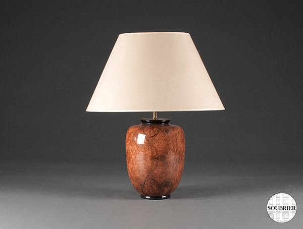 Earthenware lamp twentieth