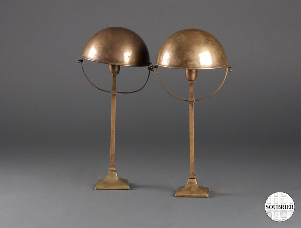 Twentieth copper lamps