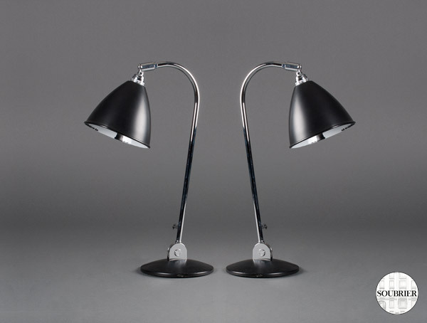 Deux lampes bureau moderniste