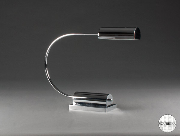 Chromed metal lamp 1970