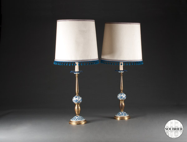 Pair of lamps nineteenth