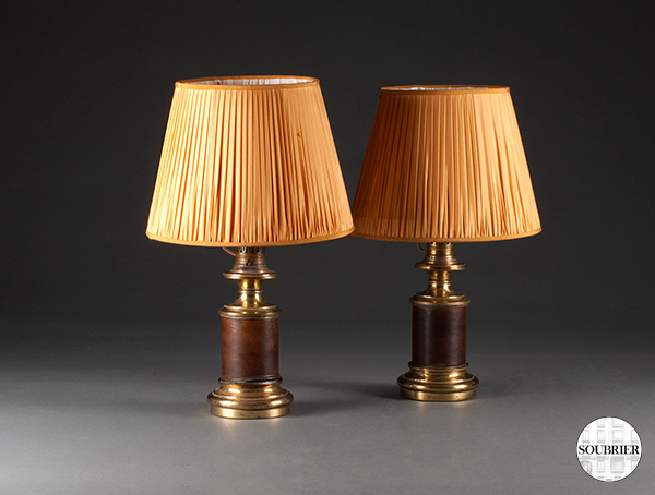 Pair of oil lamps nineteenth