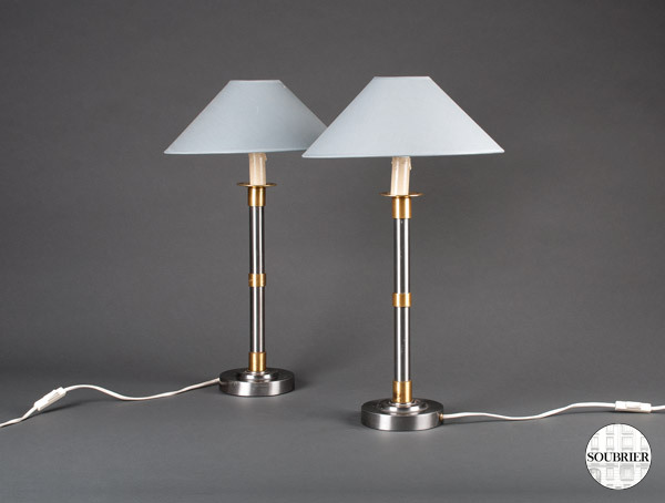 Lampe bougeoir XXe