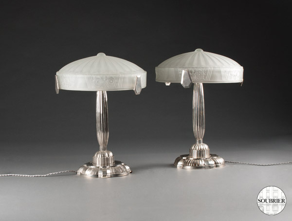 Pair of Art Deco Lamps