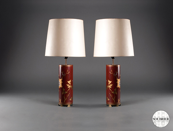 Paire de lampes asiatiques