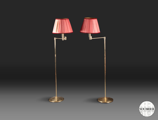 Paire de lampadaires XXe