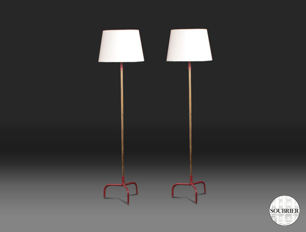 Paire de lampadaires 1940