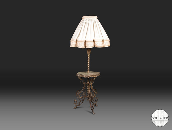 Lampadaire onyx XIXe