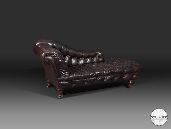 English leather daybed