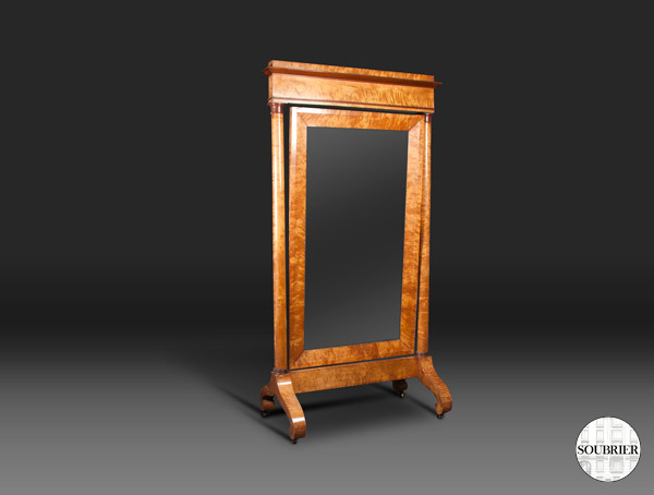 light wood Cheval Mirror