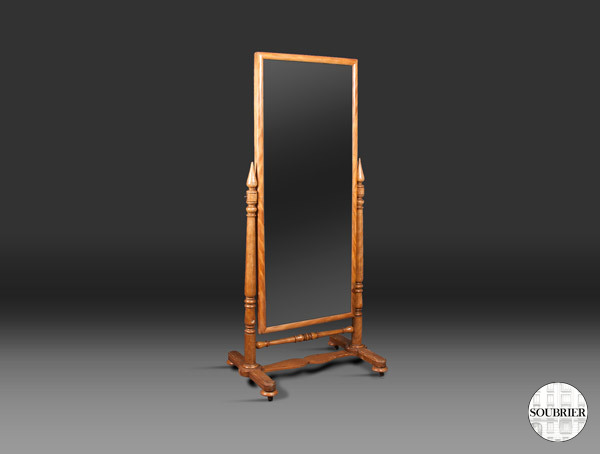 Pine cheval mirror