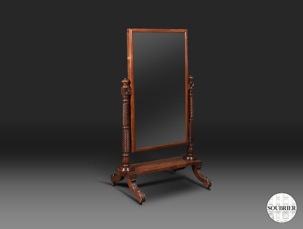 twisted columns Cheval Mirror