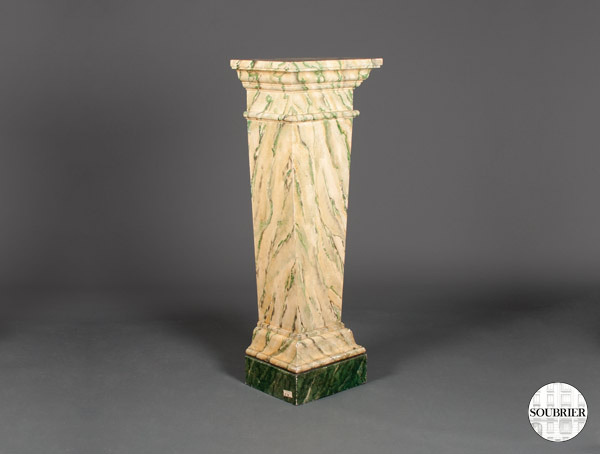 Faux marble stele