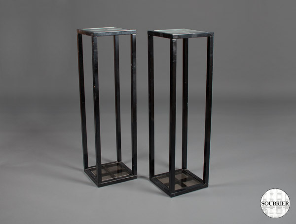 Art Deco pair of stelae