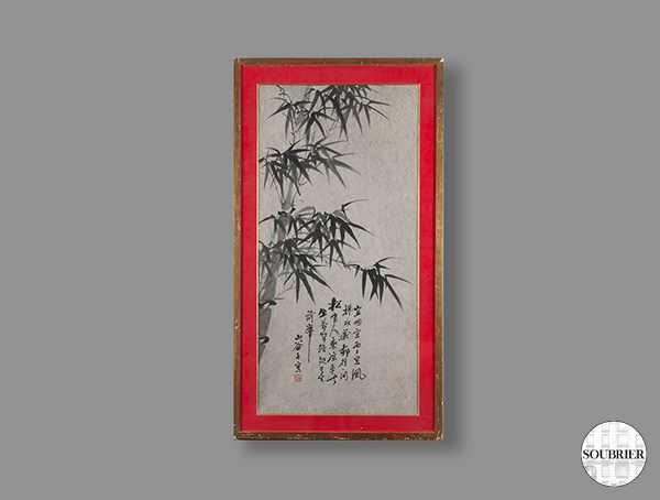 Dessin chinois de bambous