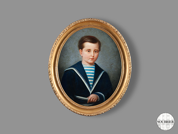 Portrait of a little sailor