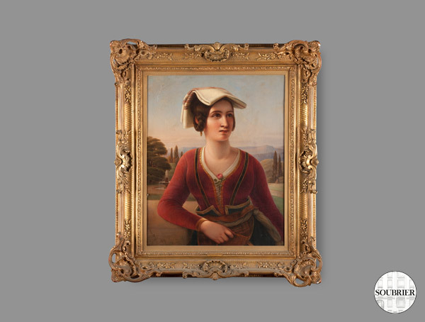 Portrait of young girl Tuscan