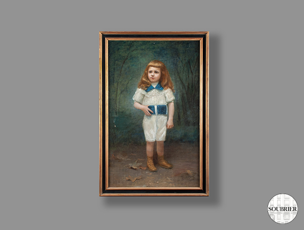 Portrait of a little blond boy