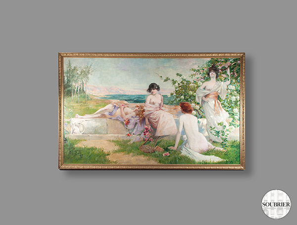 Payen 's Bathers canvas