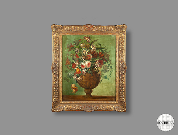 Oil flower vase