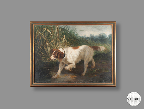 Tableau d'un chien de chasse