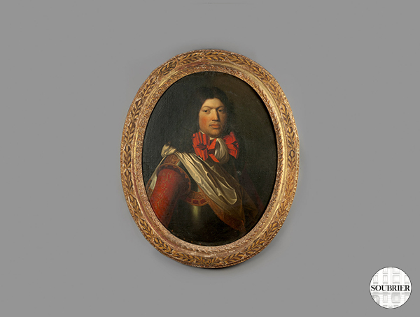 Oval portrait of a man