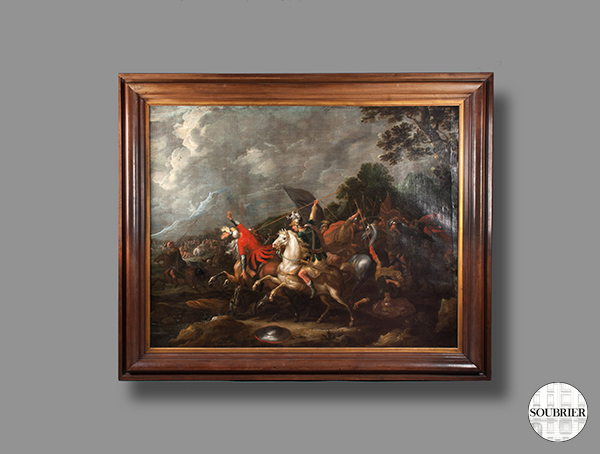 Eighteenth century battle scene